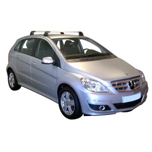 Prorack Silver 2 Bar Aero Flush Bar kit to suit Mercedes-Benz B-Class W245 5dr MPV (2005 - 2011)