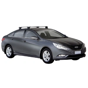 Prorack Black 2 Bar Aero Through Bar kit to suit Hyundai i45 4dr Sedan (2010 - Current)