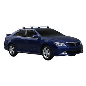 Prorack Silver 2 Bar Aero Through Bar kit to suit Toyota Aurion 4dr Sedan (2012 - 6/2018)