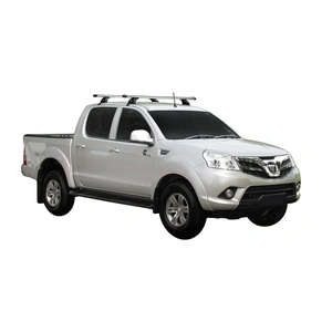 Prorack Black 2 Bar Heavy Duty Through Bar kit to suit Foton Tunland Double Cab 4dr Ute (2012 - Current)