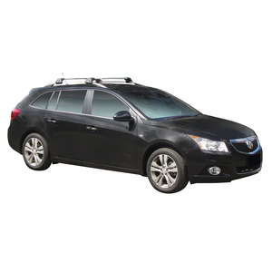 Prorack Silver 2 Bar Aero Flush Bar kit to suit Holden Cruze 5dr Wagon (2013 - 2016)