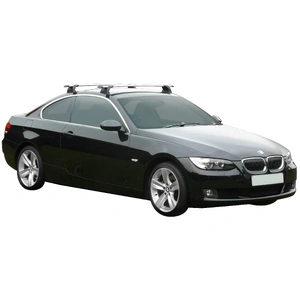 Prorack Silver 2 Bar Aero Through Bar kit to suit BMW 3 Series E92 2dr Coupe (2006 - 2014)