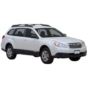 Prorack Silver 2 Bar Aero Rail Bar kit to suit Subaru Outback 5dr Wagon (2010 - 2015)