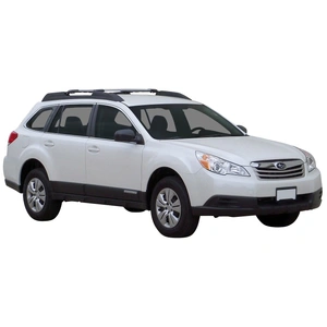 Prorack Silver 2 Bar Aero Rail Bar kit to suit Subaru Outback 5dr Wagon (2010 - 2015)