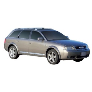 Prorack Silver 2 Bar Aero Rail Bar kit to suit Audi A6/S6/RS6 Allroad 5dr Wagon (1999 - 6/2005)