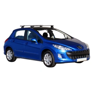 Prorack Black 2 Bar Aero Through Bar kit to suit Peugeot 308 5dr Hatch (2007 - Current)