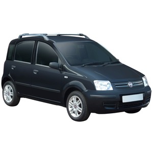 Prorack Silver 2 Bar Aero Rail Bar kit to suit Fiat Panda 5dr Hatch (2003 - 2011)