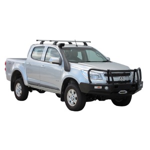 Prorack Silver 2 Bar Heavy Duty Through Bar kit to suit Holden Colorado Crew Cab 4dr Ute (2012 - 9/2016)