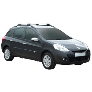 Prorack Silver 2 Bar Aero Flush Bar kit to suit Renault Clio Sports Tourer 5dr Wagon (2007 - Current)