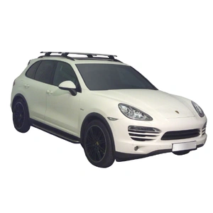 Prorack Silver 2 Bar Aero Through Bar kit to suit Porsche Cayenne 5dr SUV (2010 - 2018)