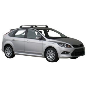 Prorack Silver 2 Bar Aero Flush Bar kit to suit Ford Focus 5dr Hatch (7/2008 - 6/2011)