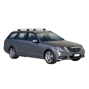 Prorack Silver 2 Bar Aero Through Bar kit to suit Mercedes-Benz E-Class W212 5dr Wagon (2009 - 2016)