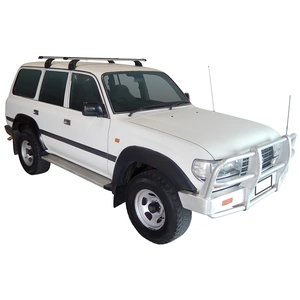Prorack Silver 2 Bar Heavy Duty Through Bar kit to suit Toyota Land Cruiser 80 Series 5dr SUV (1990 - 1998)
