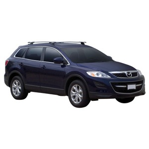 Prorack Silver 2 Bar Aero Through Bar kit to suit Mazda CX-9 5dr SUV (2007 - 6/2016)