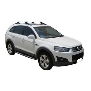 Prorack Silver 2 Bar Aero Flush Bar kit to suit Holden Captiva 7 5dr SUV (10/2006 - 2018)