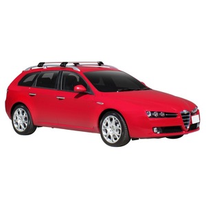Prorack Silver 2 Bar Aero Flush Bar kit to suit Alfa Romeo 159 5dr Wagon (6/2006 - Current)
