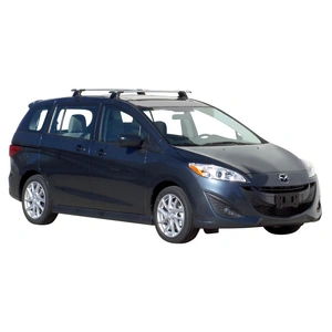 Prorack Silver 2 Bar Aero Through Bar kit to suit Mazda Premacy 5dr MPV (7/2010 - Current)