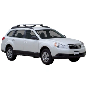 Prorack Silver 2 Bar Aero Through Bar kit to suit Subaru Outback 5dr Wagon (2010 - 2015)