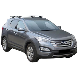 Prorack Black 2 Bar Aero Through Bar kit to suit Hyundai Santa Fe 5dr SUV (2012 - 2018)