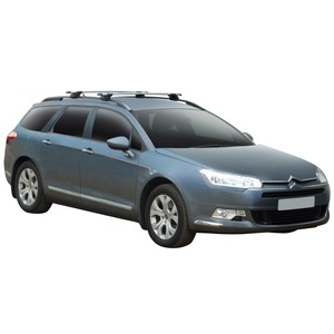 Prorack Silver 2 Bar Aero Through Bar kit to suit Citroen C5 5dr Wagon (5/2008 - 2019)