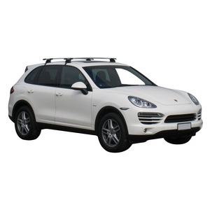 Prorack Black 2 Bar Aero Through Bar kit to suit Porsche Cayenne 5dr SUV (2010 - 2018)
