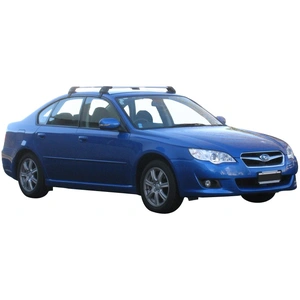 Prorack Silver 2 Bar Aero Flush Bar kit to suit Subaru Legacy 4dr Sedan (5/2003 - 7/2009)