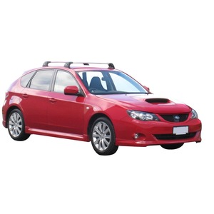 Prorack Silver 2 Bar Aero Flush Bar kit to suit Subaru Impreza 5dr Hatch (9/2007 - 2012)