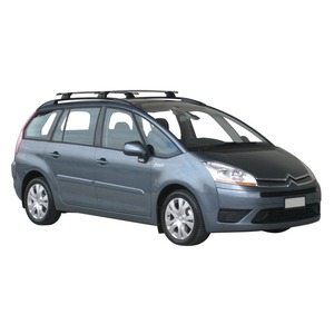 Prorack Black 2 Bar Aero Through Bar kit to suit Citroen C4 Grand Picasso 5dr MPV (2006 - 2014)