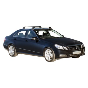 Prorack Silver 2 Bar Aero Flush Bar kit to suit Mercedes-Benz E-Class W212 4dr Sedan (2009 - 5/2016)