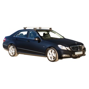 Prorack Silver 2 Bar Aero Through Bar kit to suit Mercedes-Benz E-Class W212 4dr Sedan (2009 - 5/2016)