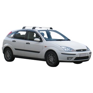 Prorack Silver 2 Bar Aero Flush Bar kit to suit Ford Focus 5dr Hatch (9/2002 - 5/2005)