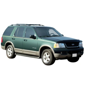 Prorack Silver 2 Bar Aero Rail Bar kit to suit Ford Explorer 5dr SUV (12/2001 - 5/2005)