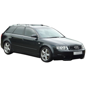 Prorack Silver 2 Bar Aero Rail Bar kit to suit Audi A4/S4/RS4 Avant 5dr Wagon (2001 - 2005)