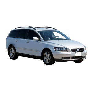 Prorack Silver 2 Bar Aero Rail Bar kit to suit Volvo V50 5dr Wagon (3/2003 - 2007)