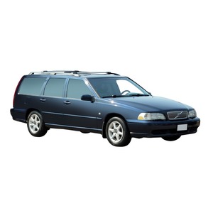 Prorack Silver 2 Bar Aero Rail Bar kit to suit Volvo V70 5dr Wagon (7/1997 - 10/2000)