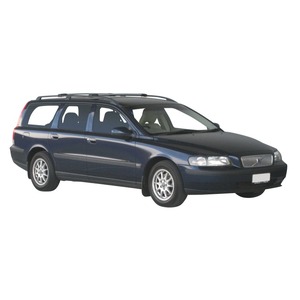 Prorack Silver 2 Bar Aero Rail Bar kit to suit Volvo V70 5dr Wagon (11/2000 - 2006)