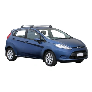 Prorack Silver 2 Bar Aero Flush Bar kit to suit Ford Fiesta 5dr Hatch (4/2009 - 2017)