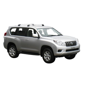Prorack Silver 2 Bar Aero Flush Bar kit to suit Toyota Land Cruiser Prado 150 Series 5dr SUV (12/2009 - Current)