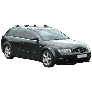 Prorack Black 2 Bar Aero Through Bar kit to suit Audi A4/S4/RS4 Avant 5dr Wagon (2001 - 2005)
