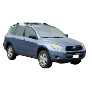 Prorack Black 2 Bar Aero Through Bar kit to suit Toyota Rav4 Limited 5dr SUV (2/2006 - 2012)