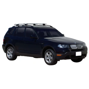 Prorack Silver 2 Bar Aero Through Bar kit to suit BMW X3 5dr SUV (2004 - 2010)