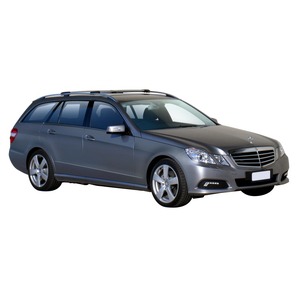 Prorack Silver 2 Bar Aero Rail Bar kit to suit Mercedes-Benz E-Class W212 5dr Wagon (2009 - 2016)