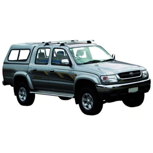 Prorack Silver 2 Bar Aero Through Bar kit to suit Toyota HiLux Double Cab 4dr Ute (1997 - 4/2005)