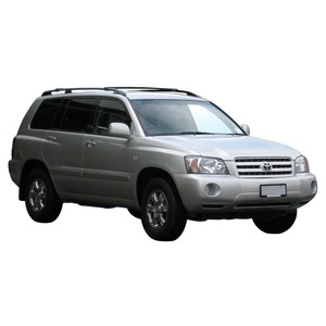 Prorack Silver 2 Bar Standard Rail Bar kit to suit Toyota Highlander 5dr SUV (11/2003 - 7/2007)