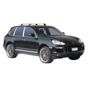 Prorack Silver 2 Bar Aero Flush Bar kit to suit Porsche Cayenne 5dr SUV (2002 - 2010)