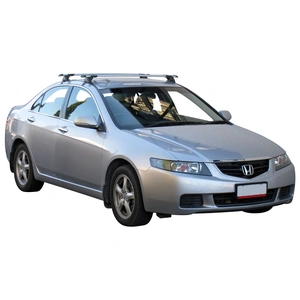 Prorack Black 2 Bar Aero Through Bar kit to suit Honda Accord Euro 4dr Sedan (6/2003 - 6/2008)
