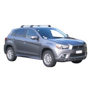 Prorack Silver 2 Bar Aero Flush Bar kit to suit Mitsubishi ASX 5dr SUV (8/2010 - 10/2019)