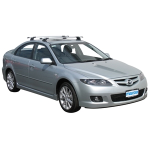 Prorack Black 2 Bar Aero Through Bar kit to suit Mazda 6 5dr Hatch (2002 - 1/2008)