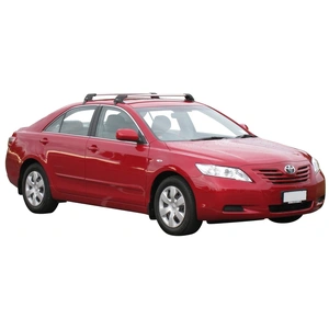 Prorack Silver 2 Bar Aero Flush Bar kit to suit Toyota Camry 4dr Sedan (8/2006 - 2/2012)