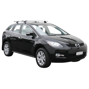 Prorack Silver 2 Bar Aero Through Bar kit to suit Mazda CX-7 5dr SUV (11/2006 - 2012)